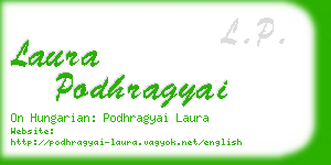 laura podhragyai business card